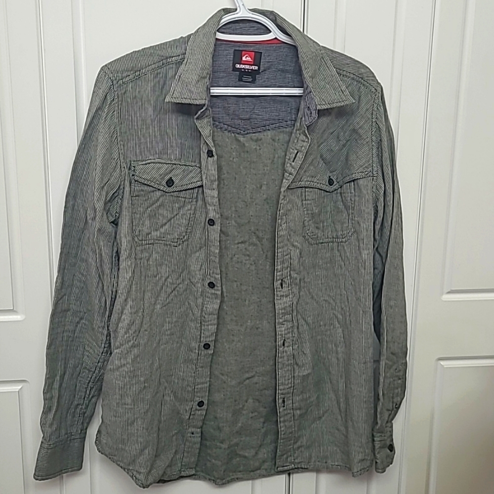 Quicksilver business casual button down (size M)